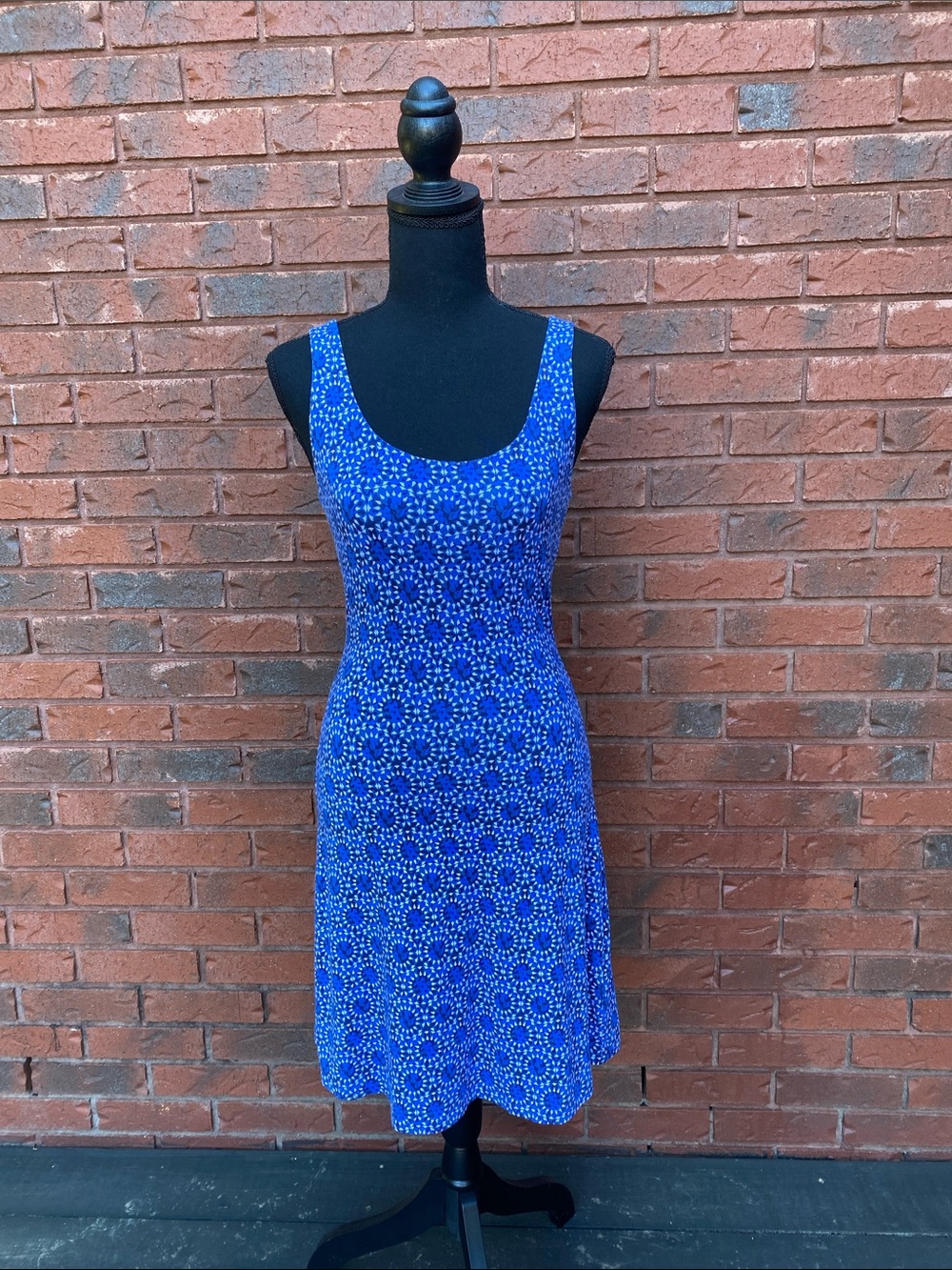 NWT Tart Blue Pattern Stretchy Comfort Dress S